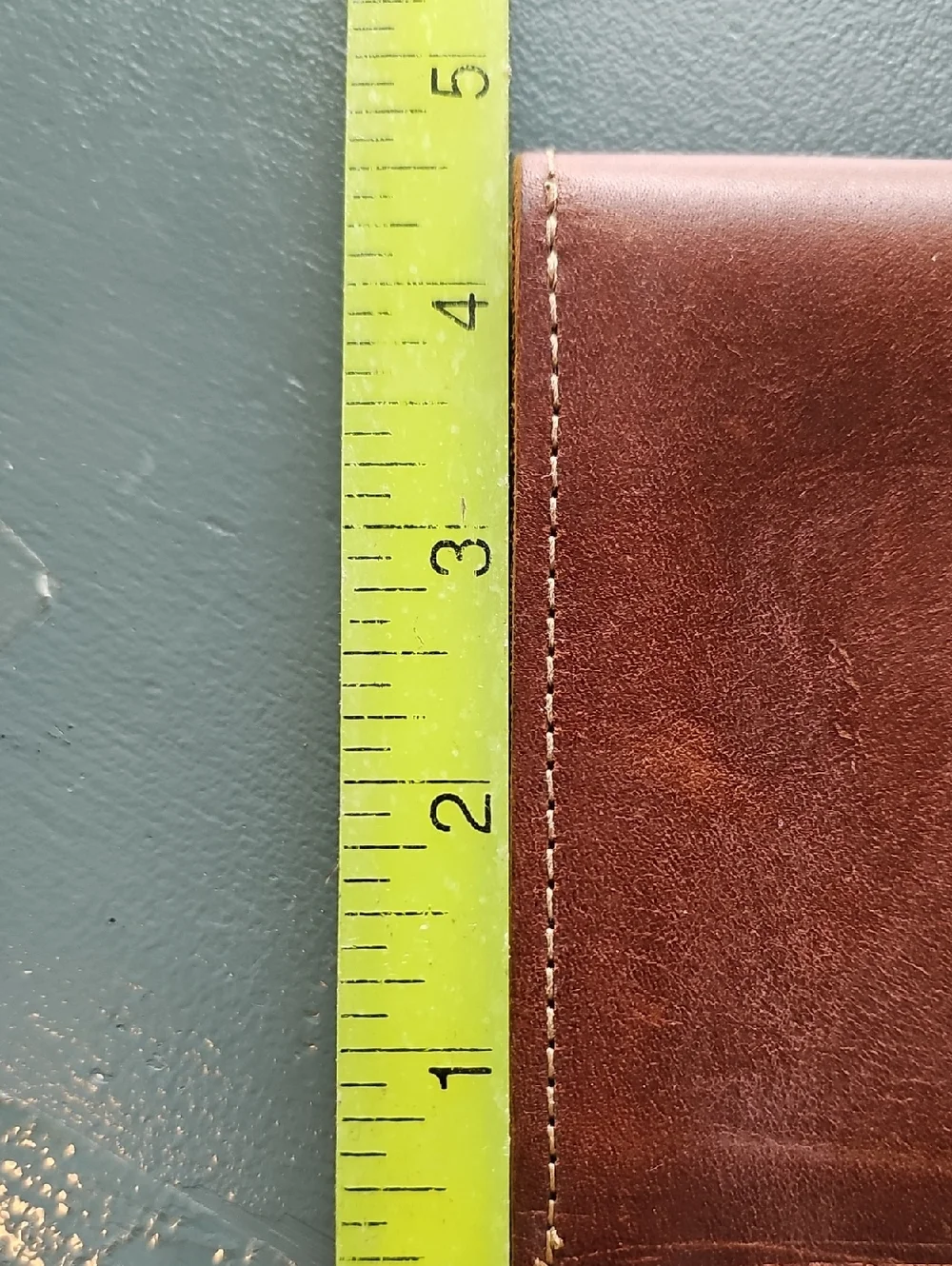 Holtz Leather Co‎ Brown Leather Wristlet Clutch Womens Size OS Handcrafted USA